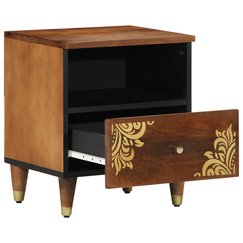 Casa si Gradina - Mobilier - Comode si corpuri - Noptiere - Noptiera 2 pcs 40x33x46 cm Lemn Solid Mango - Infinity.ro