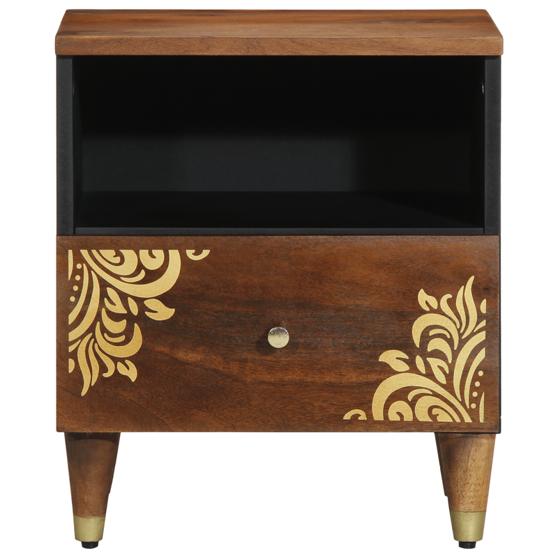 Casa si Gradina - Mobilier - Comode si corpuri - Noptiere - Noptiera 2 pcs 40x33x46 cm Lemn Solid Mango - Infinity.ro