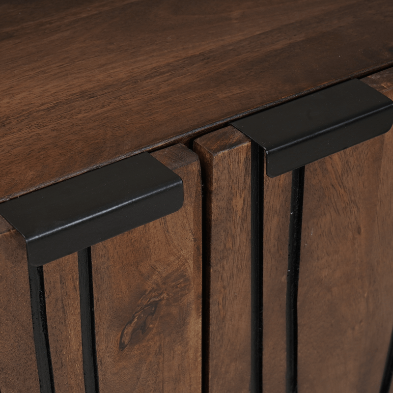 Casa si Gradina - Mobilier - Dulapuri si sifoniere - Dulapuri - Highboard 60x33.5x100 cm din lemn masiv de nuc - Infinity.ro