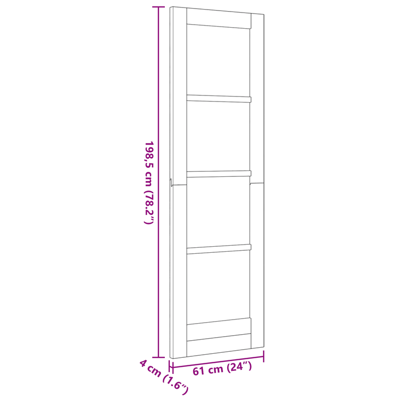 Casa si Gradina - Constructii - Usi interior, exterior si garaj - Usi garaj - Usa Interioara "ORKDAL" 61x198,5 cm din Lemn Masiv de Pin - Infinity.ro