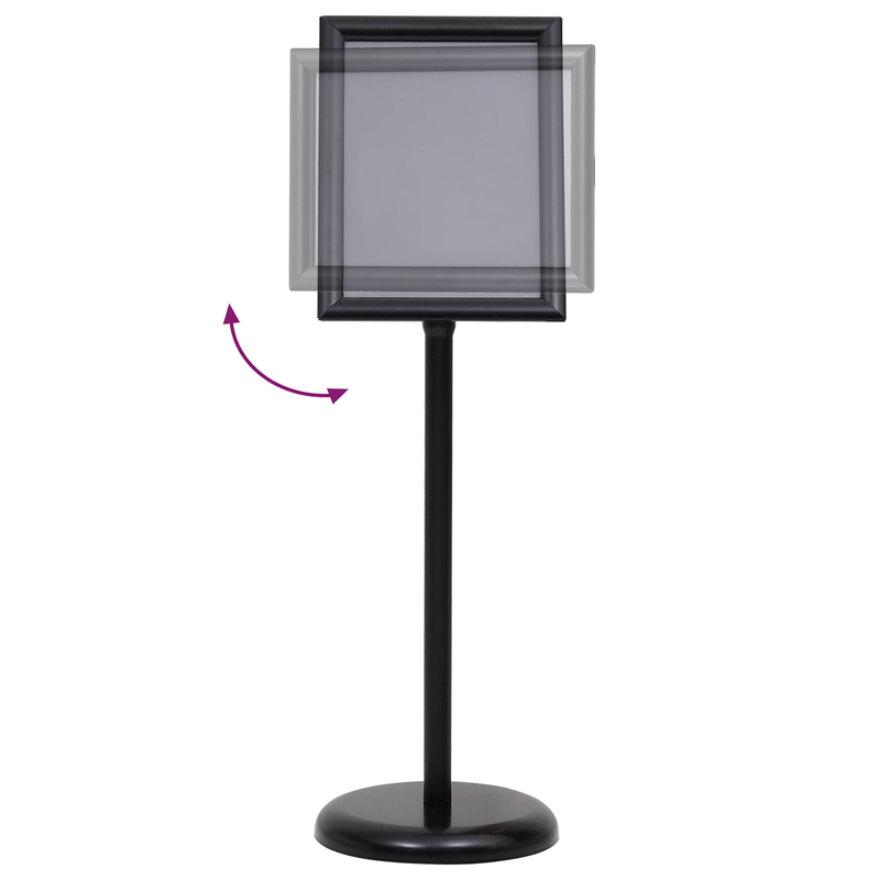 Carti si Birotica - Papetarie - Afise si stickere - A4 Suporturi pentru Postere 2 buc Negru aliaj de aluminiu - Infinity.ro