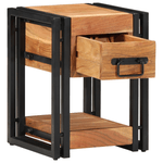 Casa si Gradina - Mobilier - Comode si corpuri - Noptiere - Noptiere, 2 buc., 30x30x40 cm, lemn masiv de acacia - Infinity.ro