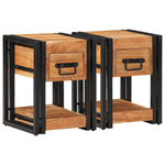 Casa si Gradina - Mobilier - Comode si corpuri - Noptiere - Noptiere, 2 buc., 30x30x40 cm, lemn masiv de acacia - Infinity.ro