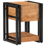 Casa si Gradina - Mobilier - Comode si corpuri - Noptiere - Noptiere, 2 buc., 30x30x40 cm, lemn masiv de acacia - Infinity.ro