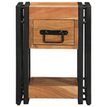 Casa si Gradina - Mobilier - Comode si corpuri - Noptiere - Noptiere, 2 buc., 30x30x40 cm, lemn masiv de acacia - Infinity.ro