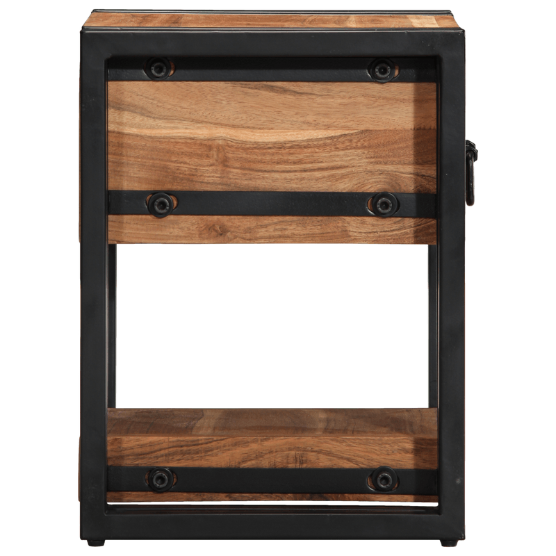 Casa si Gradina - Mobilier - Comode si corpuri - Noptiere - Noptiere, 2 buc., 30x30x40 cm, lemn masiv de acacia - Infinity.ro