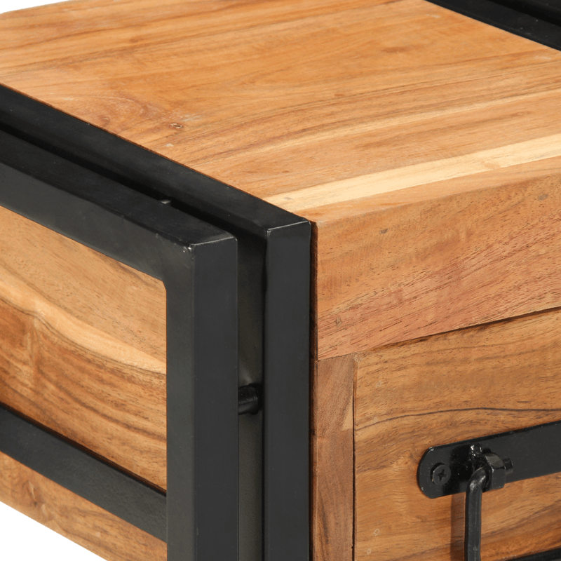 Casa si Gradina - Mobilier - Comode si corpuri - Noptiere - Noptiere, 2 buc., 30x30x40 cm, lemn masiv de acacia - Infinity.ro