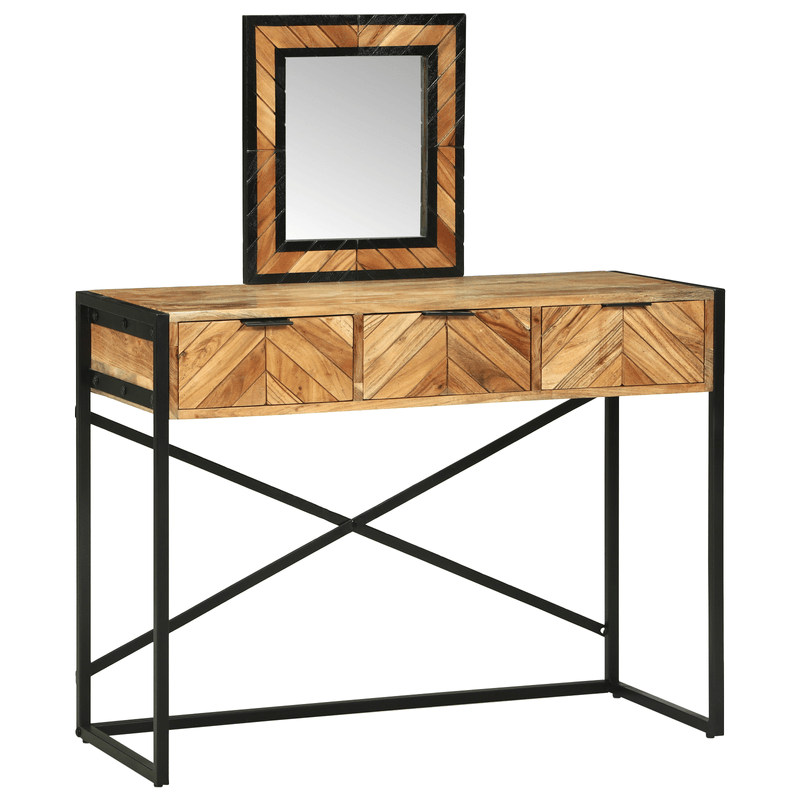 Casa si Gradina - Mobilier - Comode si corpuri - Masute de toaleta - Masa de toaleta cu oglinda 100x40x120 cm Lemn masiv de acacia - Infinity.ro