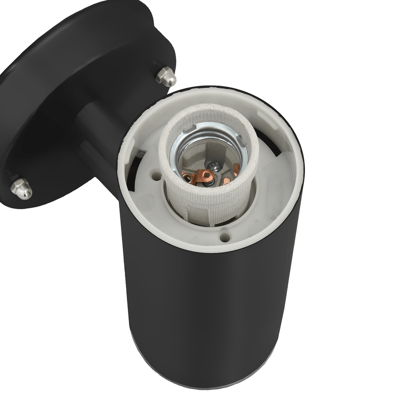 Casa si Gradina - Corpuri si surse de iluminat - Veioze si lampi - Lampi de veghe - Set de lumini de perete 2 buc negre din otel inoxidabil IP44 - Infinity.ro