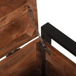 Casa si Gradina - Mobilier - Organizare si depozitare - Cutii depozitare - Lazi de depozitare, 80x30x30 cm, lemn masiv prelucrat & metal - Infinity.ro