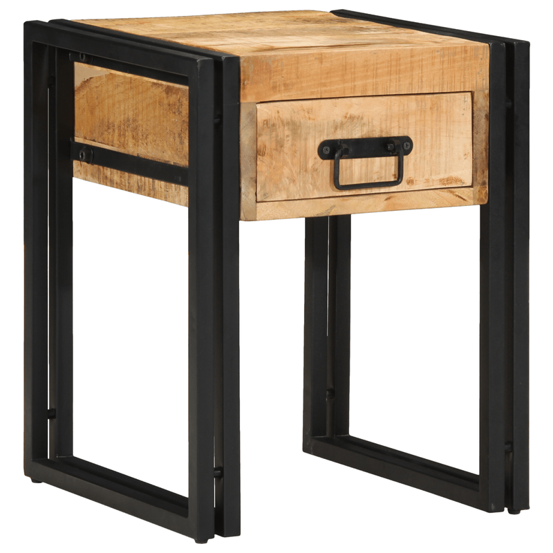Casa si Gradina - Mobilier - Mese si birouri - Mese living - Masa laterala, 40x40x50 cm, lemn masiv brut de mango - Infinity.ro
