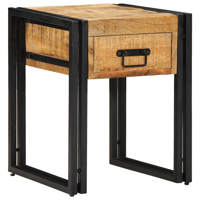 Casa si Gradina - Mobilier - Mese si birouri - Mese living - Masa laterala, 40x40x50 cm, lemn masiv brut de mango - Infinity.ro