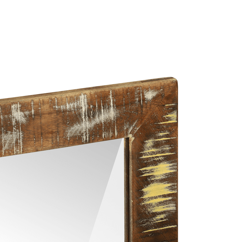 Casa si Gradina - Decoratiuni - Oglinzi - Oglinda de baie 50x22x70 cm din lemn masiv recuperat - Infinity.ro