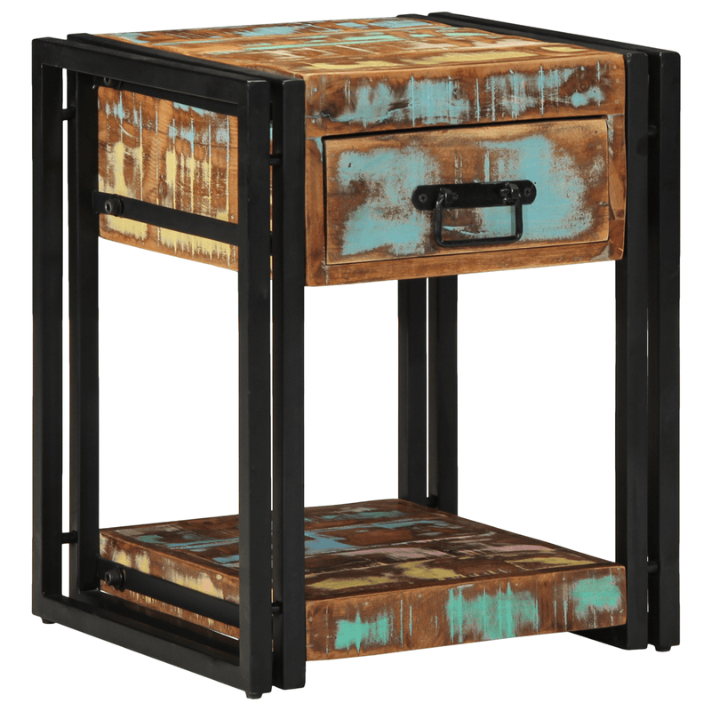 Casa si Gradina - Mobilier - Comode si corpuri - Noptiere - Noptiere, 2 buc., 40x40x50 cm, lemn masiv reciclat - Infinity.ro