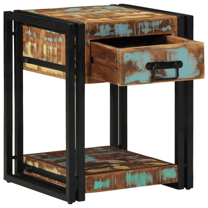 Casa si Gradina - Mobilier - Comode si corpuri - Noptiere - Noptiere, 2 buc., 40x40x50 cm, lemn masiv reciclat - Infinity.ro