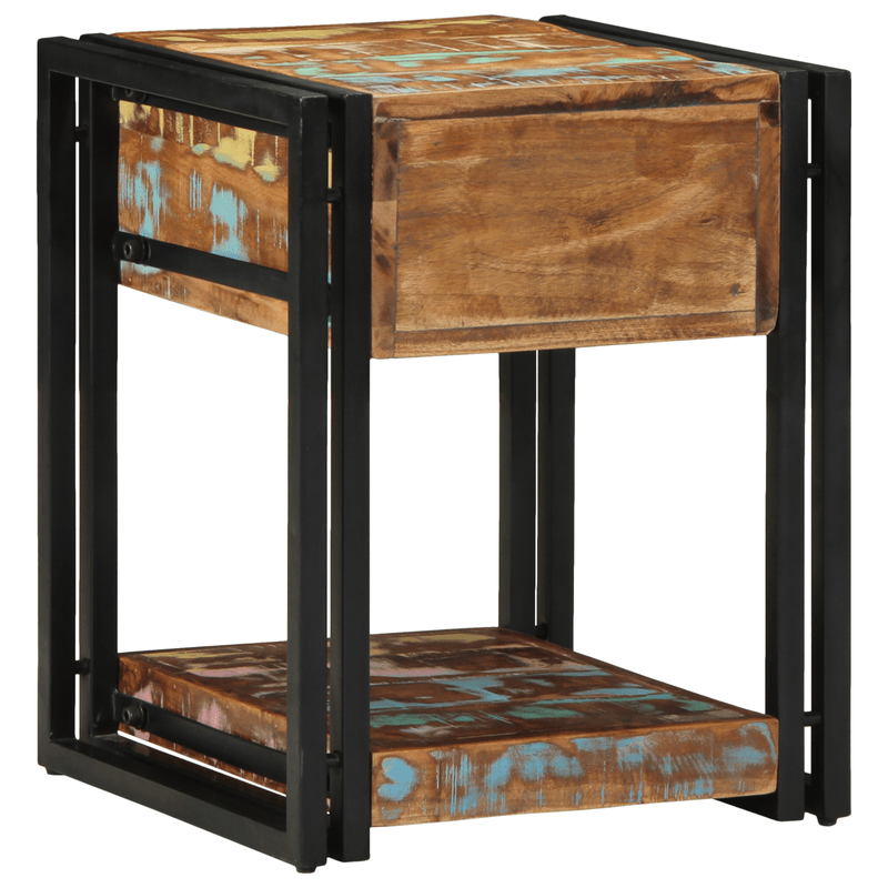 Casa si Gradina - Mobilier - Comode si corpuri - Noptiere - Noptiere, 2 buc., 40x40x50 cm, lemn masiv reciclat - Infinity.ro