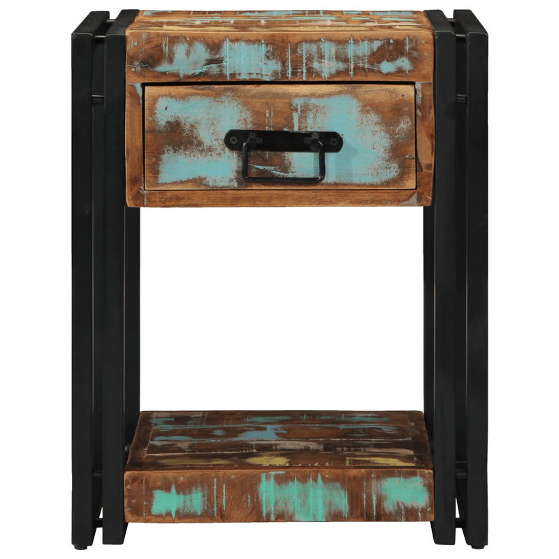 Casa si Gradina - Mobilier - Comode si corpuri - Noptiere - Noptiere, 2 buc., 40x40x50 cm, lemn masiv reciclat - Infinity.ro
