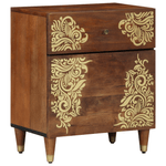 Casa si Gradina - Mobilier - Comode si corpuri - Noptiere - Noptiera Maro-honey Lemn masiv 50 x 33 x 60 cm Durabil Noptiera - Infinity.ro
