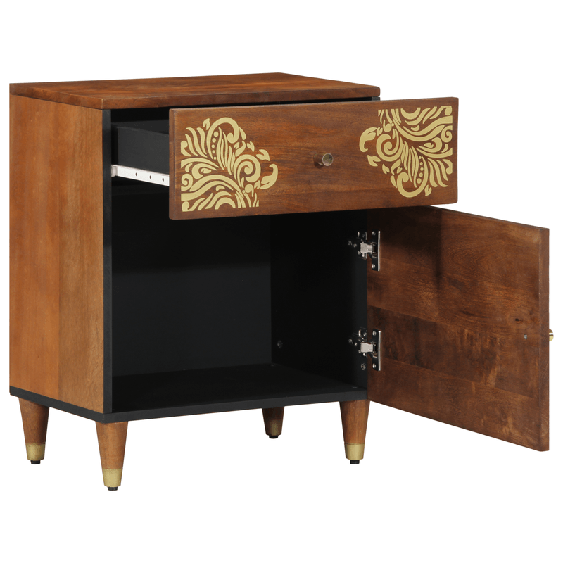 Casa si Gradina - Mobilier - Comode si corpuri - Noptiere - Noptiera Maro-honey Lemn masiv 50 x 33 x 60 cm Durabil Noptiera - Infinity.ro