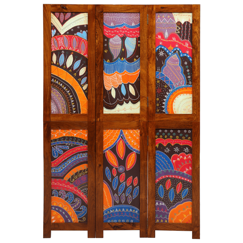 Casa si Gradina - Decoratiuni - Pereti despartitori si paravane - Separator camera 3 Panouri Maro Miere 35x1.5x160 cm Lemn Solid Acacia - Infinity.ro