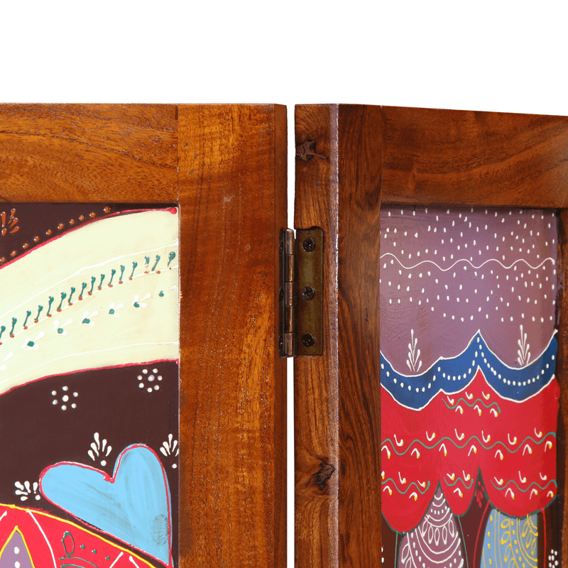 Casa si Gradina - Decoratiuni - Pereti despartitori si paravane - Separator camera 3 Panouri Maro Miere 35x1.5x160 cm Lemn Solid Acacia - Infinity.ro