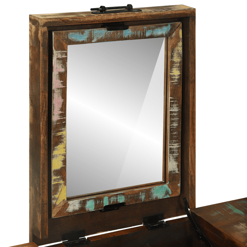 Casa si Gradina - Mobilier - Comode si corpuri - Masute de toaleta - Masa de toaleta 90x50x75 cm, Lemn solid recuperat - Infinity.ro