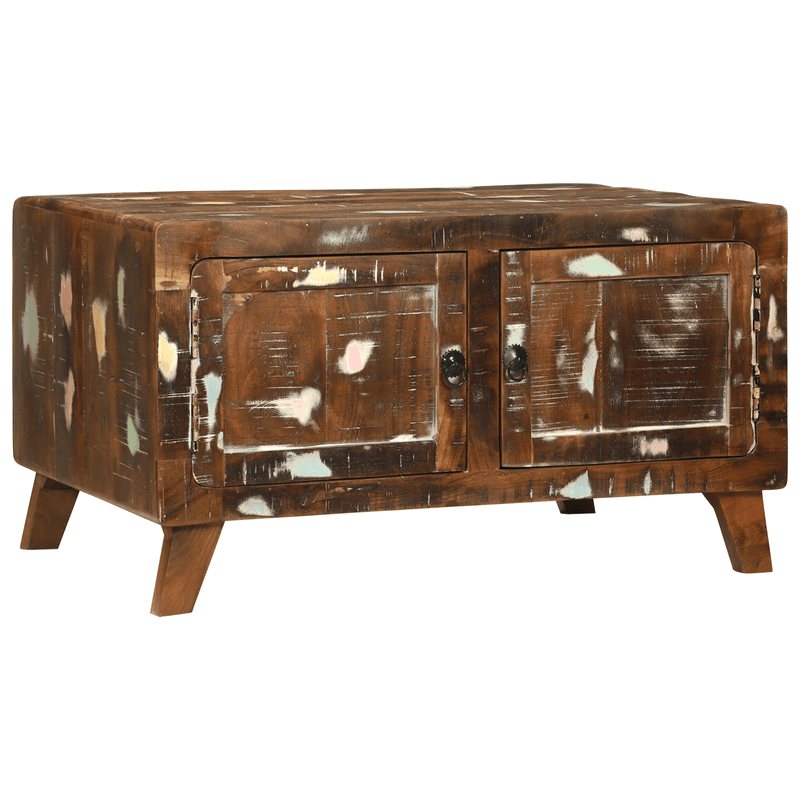 Casa si Gradina - Mobilier - Mese si birouri - Masute de cafea - Masa de cafea Colorata 80x54x45 cm Lemn masiv recuperat - Infinity.ro