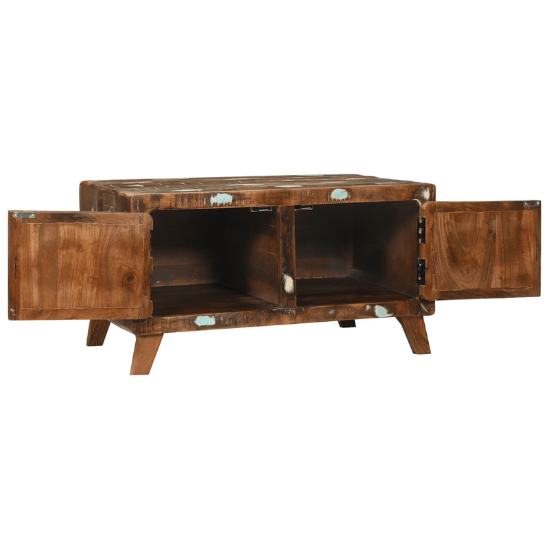 Casa si Gradina - Mobilier - Mese si birouri - Masute de cafea - Masa de cafea Colorata 80x54x45 cm Lemn masiv recuperat - Infinity.ro