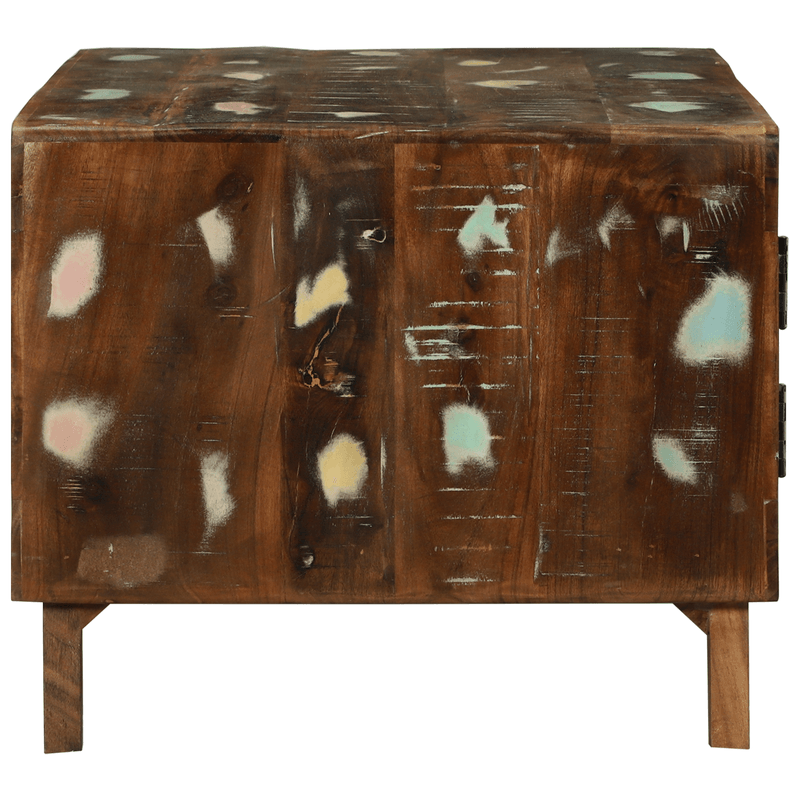Casa si Gradina - Mobilier - Mese si birouri - Masute de cafea - Masa de cafea Colorata 80x54x45 cm Lemn masiv recuperat - Infinity.ro