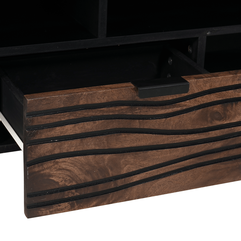 Casa si Gradina - Mobilier - Comode si corpuri - Comode - Cabinet TV 100x33,5x46 cm Lemn masiv Mango - Infinity.ro