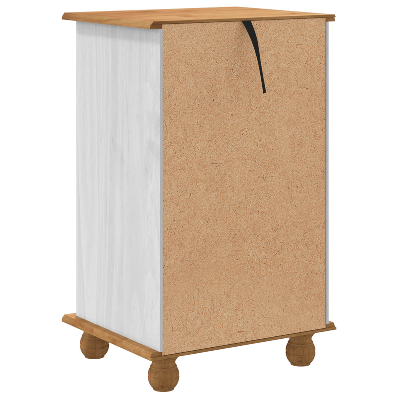 Casa si Gradina - Mobilier - Comode si corpuri - Comode - Comoda 'ASKIM'Alb 45.8x40x79 cm Lemn Solid Pin - Infinity.ro