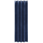 Casa si Gradina - Textile si covoare - Perdele si draperii - Perdele - Draperii opace cu ocheti, 2 buc., albastru inchis, catifea - Infinity.ro