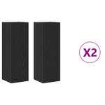 Casa si Gradina - Mobilier - Seturi de mobilier - Seturi living - Setul de 4 piese pentru cabinet TV  Stejar negru 30.5x30x90 cm Lemn prelucrat - Infinity.ro