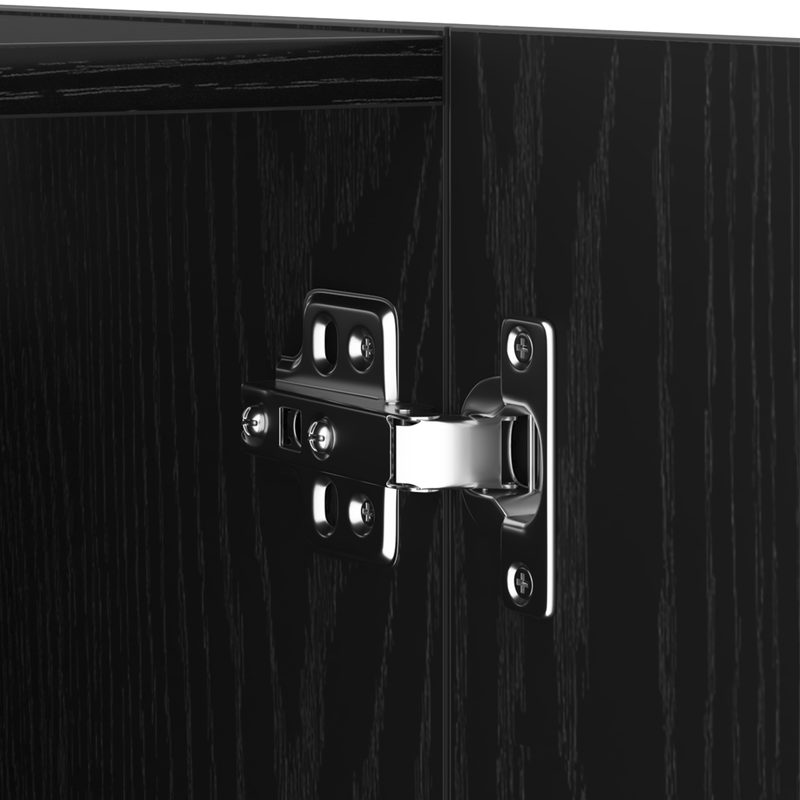 Casa si Gradina - Mobilier - Seturi de mobilier - Seturi living - Setul de 4 piese pentru cabinet TV  Stejar negru 30.5x30x90 cm Lemn prelucrat - Infinity.ro