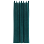 Casa si Gradina - Textile si covoare - Perdele si draperii - Perdele - Draperii opace cu agatatoare, 2 buc., verde inchis, catifea - Infinity.ro