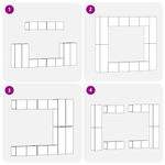 Casa si Gradina - Mobilier - Seturi de mobilier - Seturi living - Set de 8 piese Cabinet TV Montat pe Perete din Stejar Negru Lemn Prelucrat - Infinity.ro