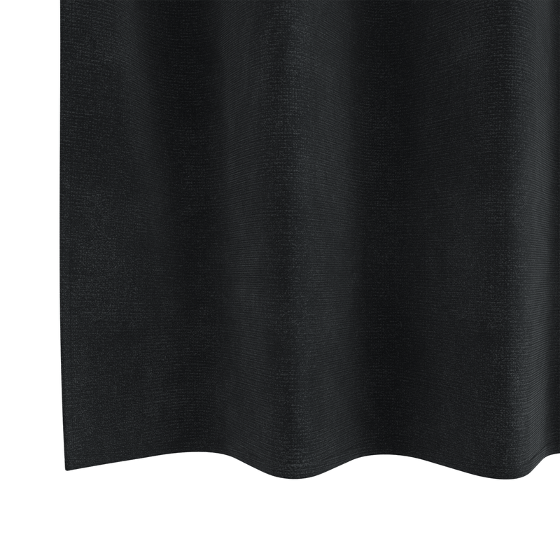Casa si Gradina - Textile si covoare - Perdele si draperii - Perdele - Draperii opace cu ocheti, 2 buc., negru, catifea - Infinity.ro