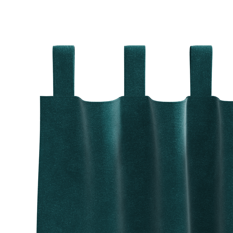 Casa si Gradina - Textile si covoare - Perdele si draperii - Draperii - Draperii opace cu agatatoare, 2 buc., verde inchis, catifea - Infinity.ro