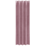 Casa si Gradina - Textile si covoare - Perdele si draperii - Draperii - Draperii opace cu ocheti, 2 buc., roz inchis, catifea - Infinity.ro