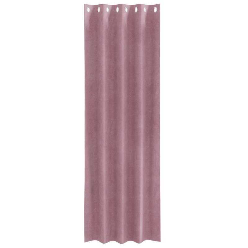 Casa si Gradina - Textile si covoare - Perdele si draperii - Draperii - Draperii opace cu ocheti, 2 buc., roz inchis, catifea - Infinity.ro