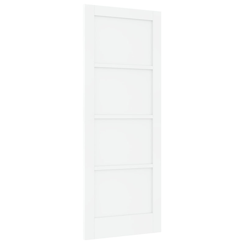 Casa si Gradina - Constructii - Usi interior, exterior si garaj - Usi garaj - Usa Interioara 'ORKDAL'Alba 78x202x4 cm Lemn Solid de Pin - Infinity.ro