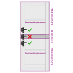 Casa si Gradina - Constructii - Usi interior, exterior si garaj - Usi garaj - Usa Interioara 'ORKDAL'Alba 78x202x4 cm Lemn Solid de Pin - Infinity.ro