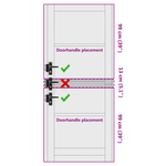 Casa si Gradina - Constructii - Usi interior, exterior si garaj - Usi garaj - Usa interioara 'ORKDAL'86x211x4 cm din lemn masiv pin - Infinity.ro