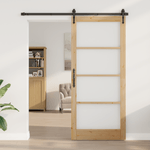 Casa si Gradina - Constructii - Usi interior, exterior si garaj - Usi interior - usa interioara cu sticla "ORKDAL" 93x211x4 cm din lemn masiv de pin - Infinity.ro