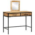 Casa si Gradina - Mobilier - Comode si corpuri - Masute de toaleta - Masa de toaleta 100x40x75/120 cm Lemn masiv Mango aspru - Infinity.ro