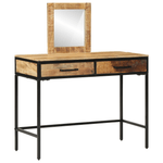 Casa si Gradina - Mobilier - Comode si corpuri - Masute de toaleta - Masa de toaleta 100x40x75/120 cm Lemn masiv Mango aspru - Infinity.ro