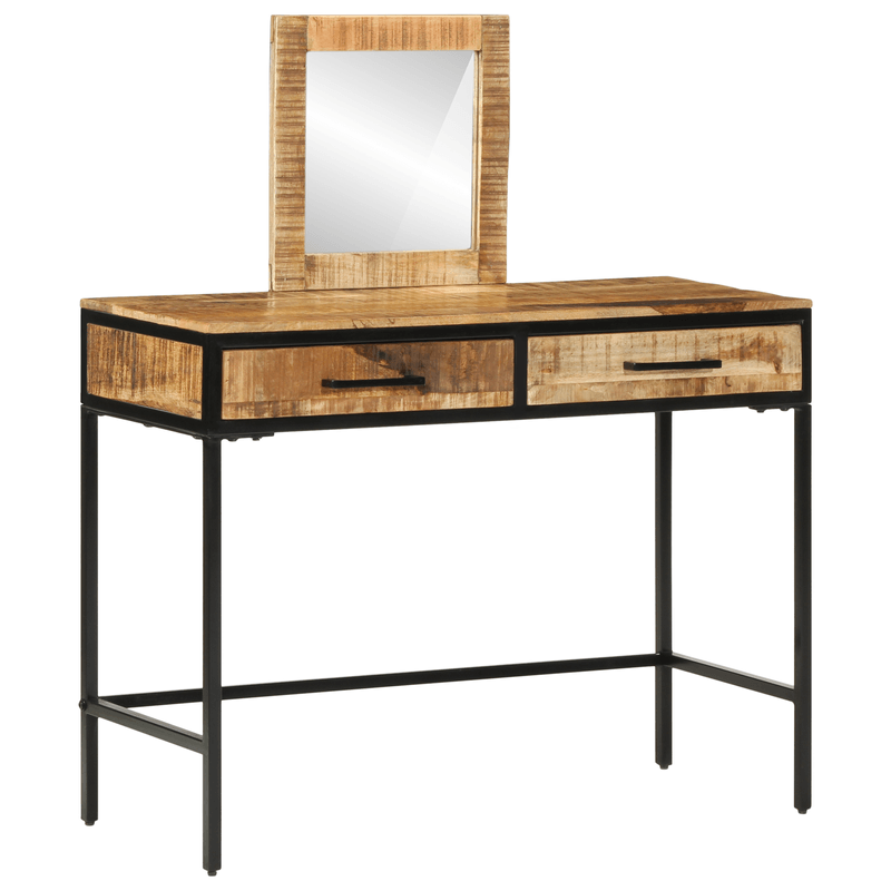 Casa si Gradina - Mobilier - Comode si corpuri - Masute de toaleta - Masa de toaleta 100x40x75/120 cm Lemn masiv Mango aspru - Infinity.ro