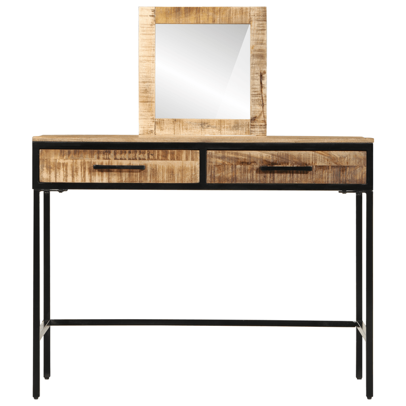 Casa si Gradina - Mobilier - Comode si corpuri - Masute de toaleta - Masa de toaleta 100x40x75/120 cm Lemn masiv Mango aspru - Infinity.ro