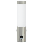 Casa si Gradina - Corpuri si surse de iluminat - Plafoniere, aplice si spoturi - Lampa de perete exterior cu senzor, argintiu, otel inox. IP44 - Infinity.ro