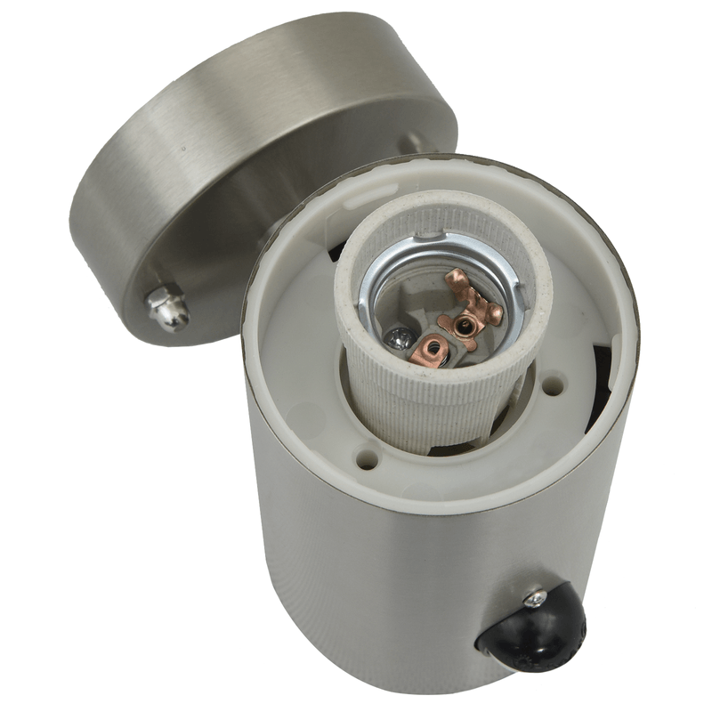 Casa si Gradina - Corpuri si surse de iluminat - Plafoniere, aplice si spoturi - Lampa de perete exterior cu senzor, argintiu, otel inox. IP44 - Infinity.ro